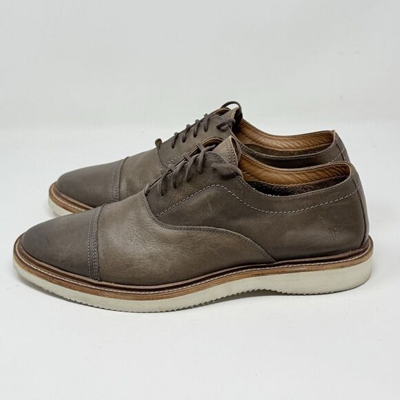 Frye Paul Bal Light Cap Toe Oxfords Mens 10 D Brown Leather Casual Dress Shoes main image 9